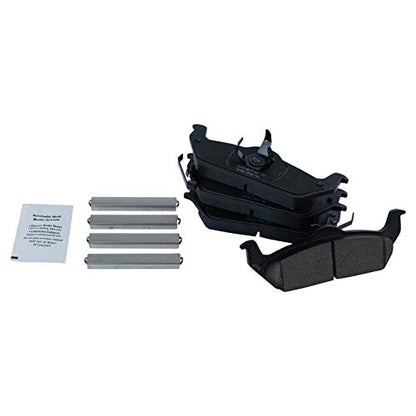 TRQ Front and Rear Brake Pads Ceramic - color: Ceramic, size: BFA12921