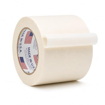 WOD MT5 Utility Grade Masking Tape, 3 inch x 60 yds. for Home or Office air-Dry Painting, Labeling, & Packing. Leaves no Residue - size: 3 inch, style: Roll