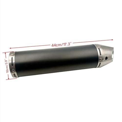 black Muffler Exhaust Pipe System for GY6150CC Scooters Stroke Engine