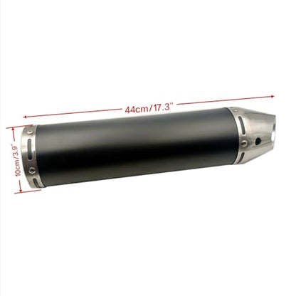 black Muffler Exhaust Pipe System for GY6150CC Scooters Stroke Engine