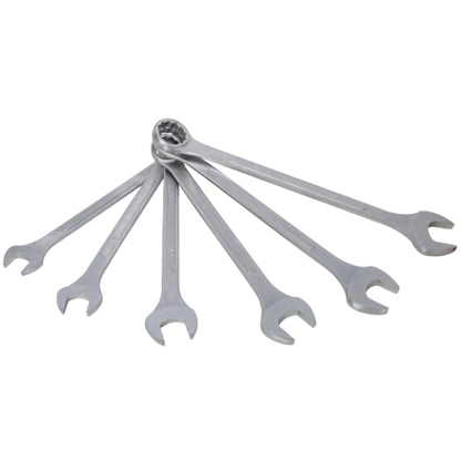 Jumbo Combination Wrench Set, 5-Piece SAE (1-3/8"-1-7/8"), Chrome Plated, Green Storage Bag - Medium-Large Sizes (1-3/8"-1-7/8"), SUVs, Pickup Trucks, General Automotive - color: 5-piece Sae (1-3/8"-1-7/8"), Chrome