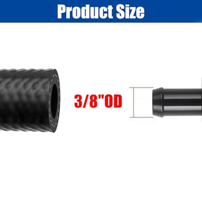3/8" Fuel Filters 178 Micron Removable Black Anodized Aluminum 2PCS - size: 3/8"-2PCS