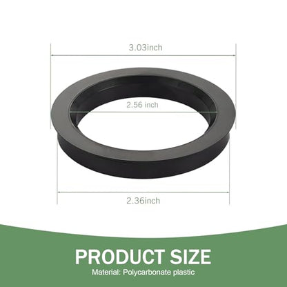 4 PCS Hub Centric Rings, 60.1mm ID to 73.1mm OD Plastic Hubrings for Fill Gaps to Eliminate Vibration, Universal for Cars, SUVs, Sedans with 60.1mm Vehicle Hubs & 73.1mm Wheel Centerbore