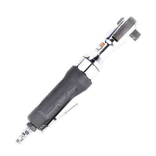 Air Ratchet Wrench 3/8 Inch Power Pneumatic Spanner Heavy Duty Torque Air Wrench Drive - size: 3/8 Silver Black air wrench