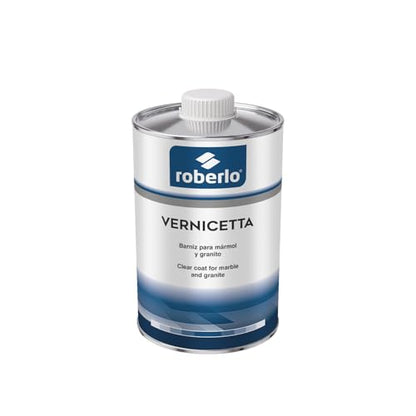 Roberlo Vernicetta Clear Coat - High Gloss Finish for Automotive & Stone Surfaces, Varnish for Polishing Marble & Granite Edges, Automotive Clear Coat Gloss, 1 Liter