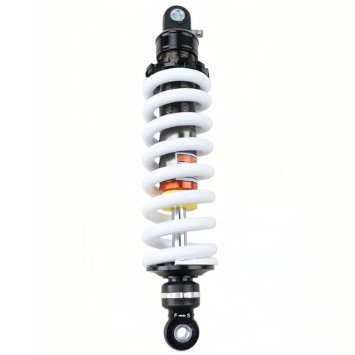 330mm (13") Rear Shock Absorber, Adjustable Rebound & Preload Suspension, 12mm Heavy-Duty Spring, 10mm Mounting Hole for 70cc–250cc Dirt Bike Pit Bike Motorcycle ATV