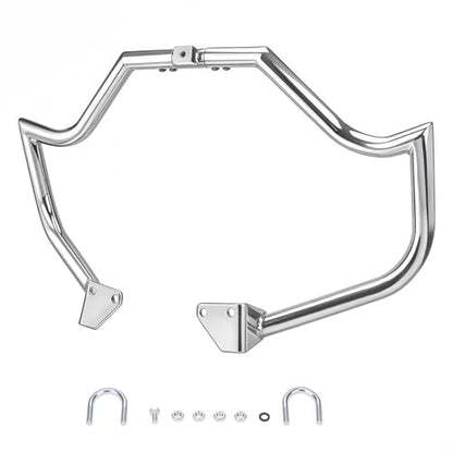 Front Engine Guard Crash Bar for Harley Dyna Low Rider Fat Bob - color: Chrome