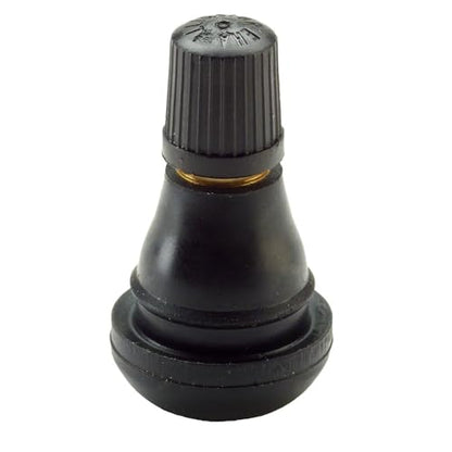 TR412 Rubber Snap-in Short Black Tire Valve Stem for Tubeless 0.453 Inch 11.5mm Rim Holes (TR412-50 Pack) - size: TR412 - 50 Pack