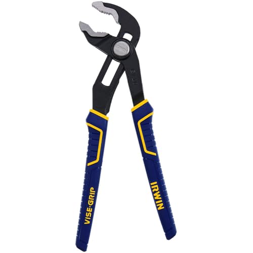 IRWIN Vise-Grip Pliers, V-Jaw, 10-Inch, Press & Slide Button, Anti-Pinch & Slip (2078110)