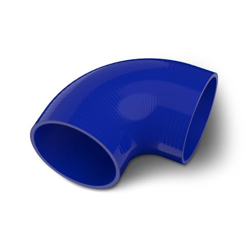 Endure 90 Degree Silicone Elbow Intake Hose 4-Ply, 4"(102mm) - Blue - color: Blue, size: ID - 4Inch(102mm)