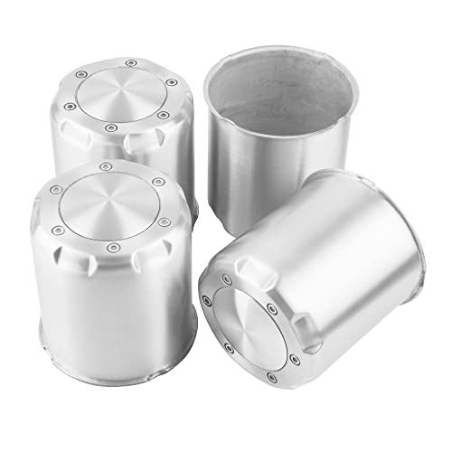 4Pcs 4.25" OD 4.65" H Gear Style Trailer Wheel Center Caps for Rim - size: 4.25" OD 4.65" H