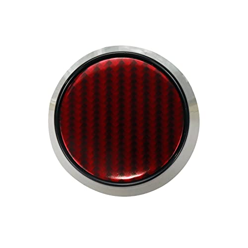 Modengzhe 4PCS Wheel Center Caps, 60mm Wheel Rim Hub Center Covers (Red) - color: Red