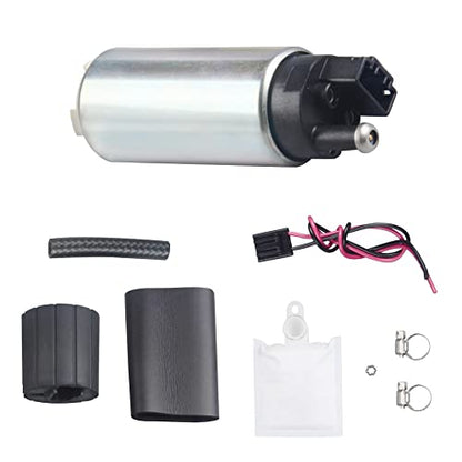 255LPH Electric Fuel Pump High Performance Replace Walbro GSS341 with Installation Kits - size: GSS341