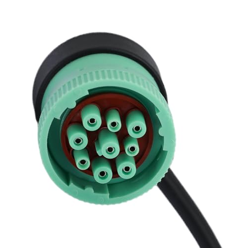 J1939 9 Pin OBD2 Adapter Cable,Truck 9 Pin to OBD2 16 Pin Connector - style: NEW J1939 9pin 90°