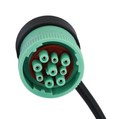 J1939 9 Pin OBD2 Adapter Cable,Truck 9 Pin to OBD2 16 Pin Connector - style: NEW J1939 9pin 90°