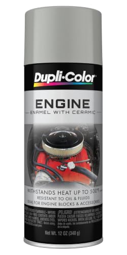 Dupli-Color Engine Paint with CERAMIC, Gloss, Cast Aluminum, 12 oz - color: Cast Aluminum, size: 12 Ounce (Pack of 1)