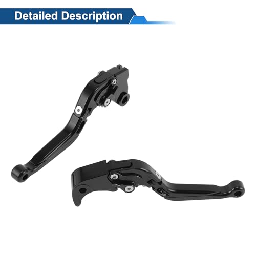 Short/Long Brake Clutch Levers for Kawasaki Ninja ZX6R 00-04 Black - color: Solid Black