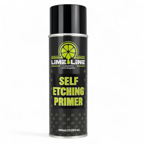 LiME LiNE Self Etching Primer – Professional Automotive Aerosol Primer for Bare Metal – Acid Etch Anti-Rust Formula – Fast-Drying, High Adhesion Spray Can (Pack of 1) - color: Pack of 1