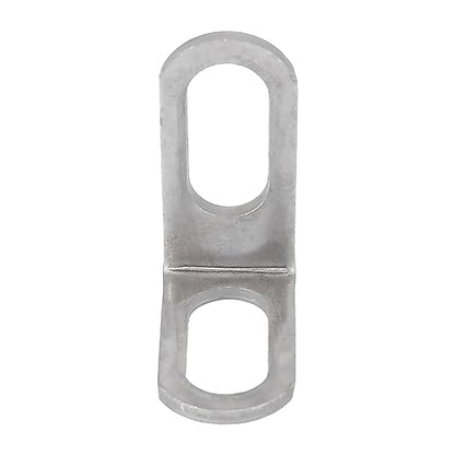 Motoforti 23mm 0.9" Motorcycle Exhaust Pipe Bracket L Shape Muffler Mounting Clamp Stainless Steel Silver Tone