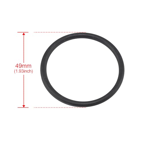 Rtrhinotuning 49mm Black Wheel Center Cap Rubber O-Rings Set 4 PCS Rubber O Ring Kit - size: OD: 49mm
