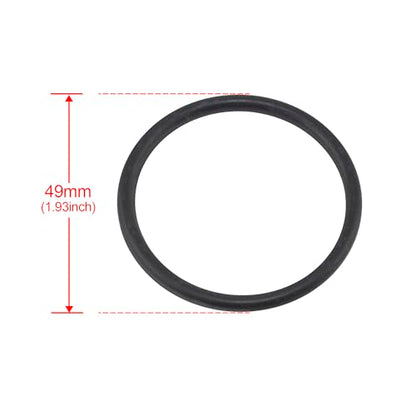 Rtrhinotuning 49mm Black Wheel Center Cap Rubber O-Rings Set 4 PCS Rubber O Ring Kit - size: OD: 49mm