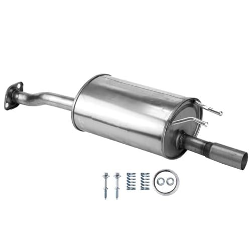 100% Stainless Steel Rear Exhaust Muffler For 06-11 Honda Civic HC08 - size: For Civic 2006-2011 1.3L 1.8L