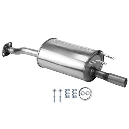 100% Stainless Steel Rear Exhaust Muffler For 06-11 Honda Civic HC08 - size: For Civic 2006-2011 1.3L 1.8L