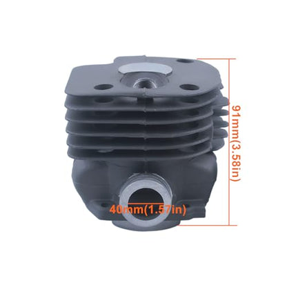 52mm Big Bore Top End For Husqvarna 372XP 365 371 362 365 Chainsaw Cylinder Part, Cylinder Piston Kit, Spark Plug, Decompression Valve, Needle Bearing, Cylinder Base, Crankcase Gasket
