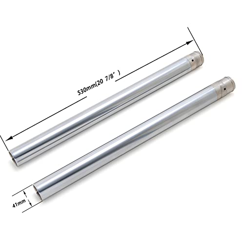 TOFR 41mm Front Fork Tubes for Harley Touring 1984-2013 OEM 45972-09 - color: Silver