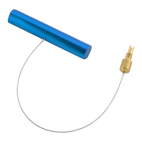 Valve Stem Puller, Tire Repair Fishing Tool Puller with Valve Core Remover, Lightweight Steel Wire Tool for Installing Inner Tubes Rim Locks & Tires on Dirt Bike Motorcycle (Blue) - color: Blue