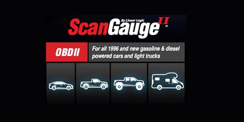 ScanGauge SG2 Ultra Compact 3-in-1 Automotive Computer with Customizable Real-Time Fuel Economy Digital Gauges for OBD2 Vehicles