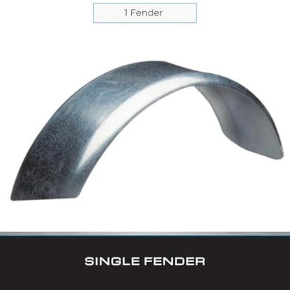 Tie Down 86267 Single Round Metal Fender, Galvanized Steel, 14 to 15 inch Wheel Size, 1 Per Pack - size: 31.5" x 9" x 13", style: 1 Fender
