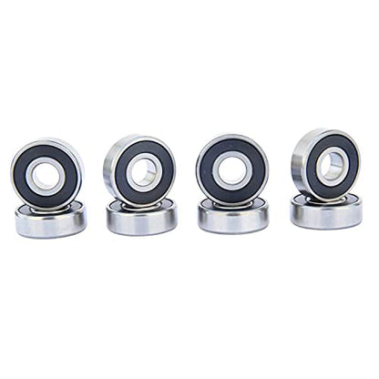 FREEDARE Skateboard Wheels 52mm and Bearings, Spacers Installed 92A for Street Tricks(Pack of 4) - color: 52-red