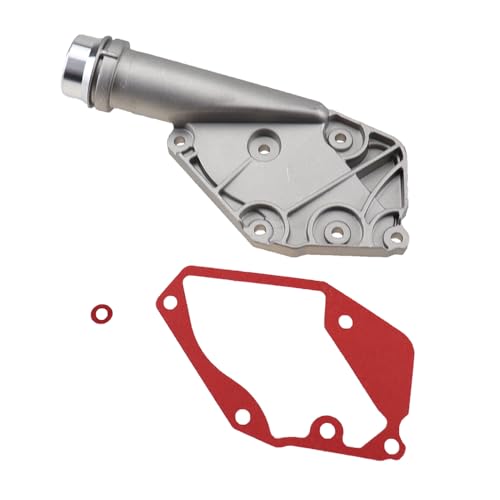 Car Aluminum Thermostat Housing Cover Assembly Kit Engine Coolant Water Flange Pump Outlet fit for Audi A4 A5 A6 A7 Q5 3.2L 2.5L 06E121168 06E121161T