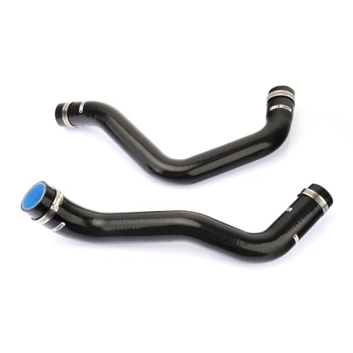 Radiator Coolant Silicone Hose Kit Upper and Lower 2Pcs, Fit for Dodge Ram 1500 2500 3500 2004-2008 V8 5.7L Truck Engine (Black) - color: Black