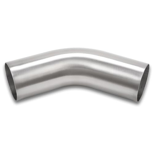 45 Degree Elbow 3.5 Inch 89mm OD Aluminum Intercooler Pipe Piping Air Intake Tube, 1.5D Radius, Brushed Finish - color: 45 Degree - 1PC, size: OD: 3.5" (89mm)