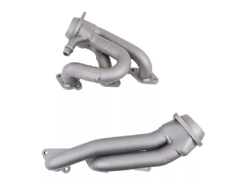BBK Performance 4010 Headers, Short, 1.625 in Primary, Stock Collector Flange, Gaskets/Hardware Included, Steel, Titanium Ceramic, Compatible with Ford V6 / Ford Mustang 2005-10, Pair
