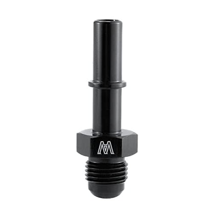 Quick Connect Male 3/8 Fuel Rail Hose to 6AN Adapter Fitting LS1 LS3 GM T-6061 Aluminum Black