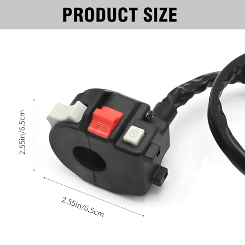 4KB-83973-00-00 Start Stop Headlamp Switch and Ignition Key Switch, Replacement for Yamaha ATV Bear Tracker 250 YFM250X 2002 2003 2004, Replaces 4XE-82510-00-00