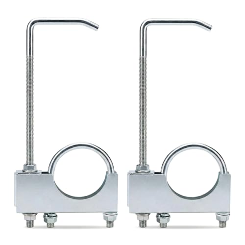 Exhaust Clamp with Hanger，Exhaust Hanger with Clamp for 3" Exhaust Pipe - style: 2 PCS