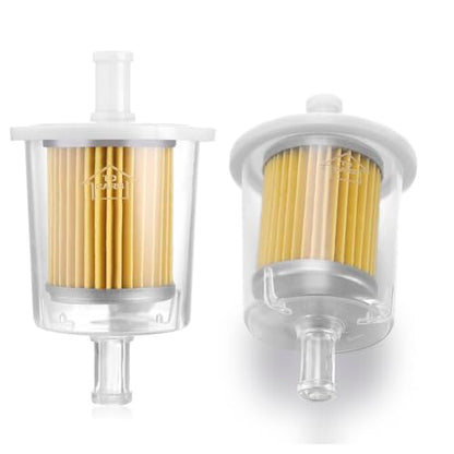 FUEL FILTERS INDUSTRIAL HIGH PERFORMANCE UNIVERSAL INLINE GAS FUEL LINE 3/8" 2 Pack
