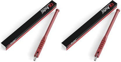 CKAuto Tire Valve Stem Puller/Installer with Tire Valve Core Tool, No Scratch High Tensile Strength Red Plastic Tire Valve Tool (Pack of 2) - size: 2 in 1 (Pack of 2)