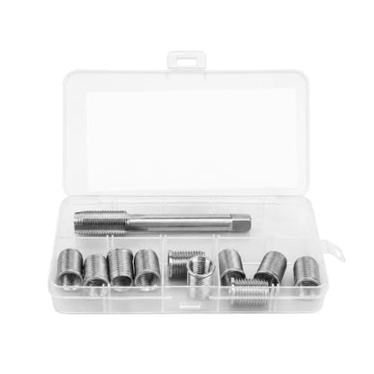 M10x1.25 Spark Plug Thread Repair Kit, 11‑Piece Tap & Inserts Set - color: M10*1.25
