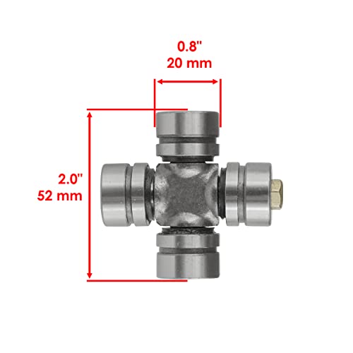 Caltric U-Joint Kit Compatible with Suzuki Quad Runner 250 Ltf250 Lt-F250 4X4 1988-1990 Axle Outer Rear
