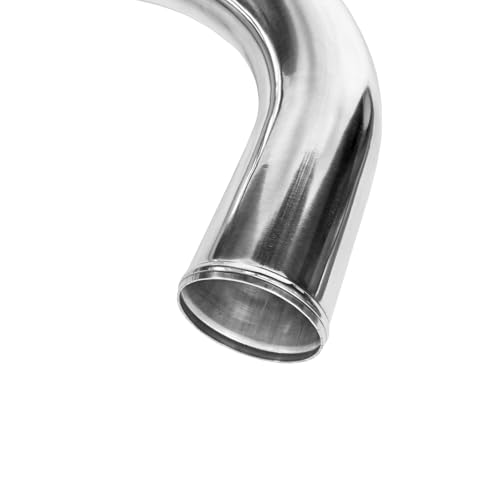 OD 2.5" (63mm) 180 Degree Aluminum Elbow Intercooler Pipe Tube, 6" Leg Length Universal U-Shape Bend Intake Tubing Adapter Turbo Connector - size: 2.5" (63mm)