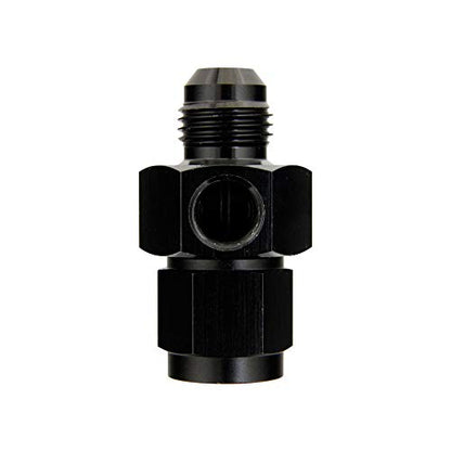 GlowShift -6 an Inline 1/8-27 NPT Fuel Pressure Sensor Thread Adapter