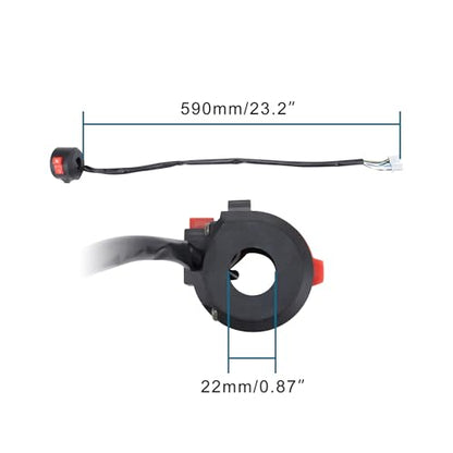 GOOFIT 5+4 Pin 9 Wire 3 Function Left Starter Kill Light Switch Assembly Replacement for 50cc 70cc 90cc 110 cc 125cc 150cc ATVs Quad Motorcycles Bike Scooter ATV Snowmobiles.