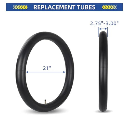 GICOOL 2.75/3.00-21" (80/100-21) Motorcycle Inner Tubes, TR4 Valve Stem - size: 2.75/3.00-21