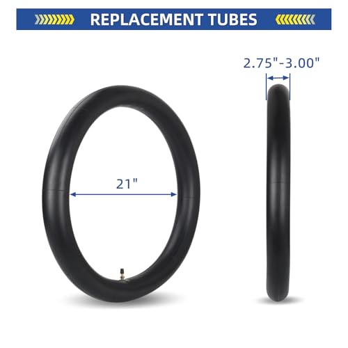 GICOOL 2.75/3.00-21" (80/100-21) Motorcycle Inner Tubes, TR4 Valve Stem - size: 2.75/3.00-21