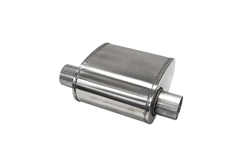 CORSA EXHST Corsa - Custom Sport Muffler 304SS 3in Offset In / 3in Offset Same Side Out 10in Length (CP300SS)
